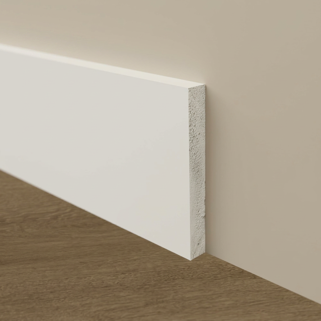 Baseboard 1×6 PVC Square Profile, 14mm 12 FT Long