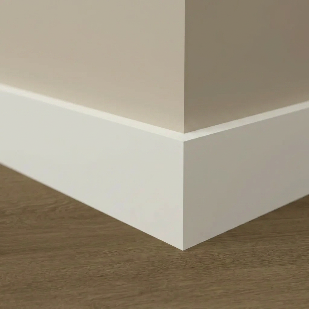 Baseboard 1×6 PVC Square Profile, 14mm 12 FT Long