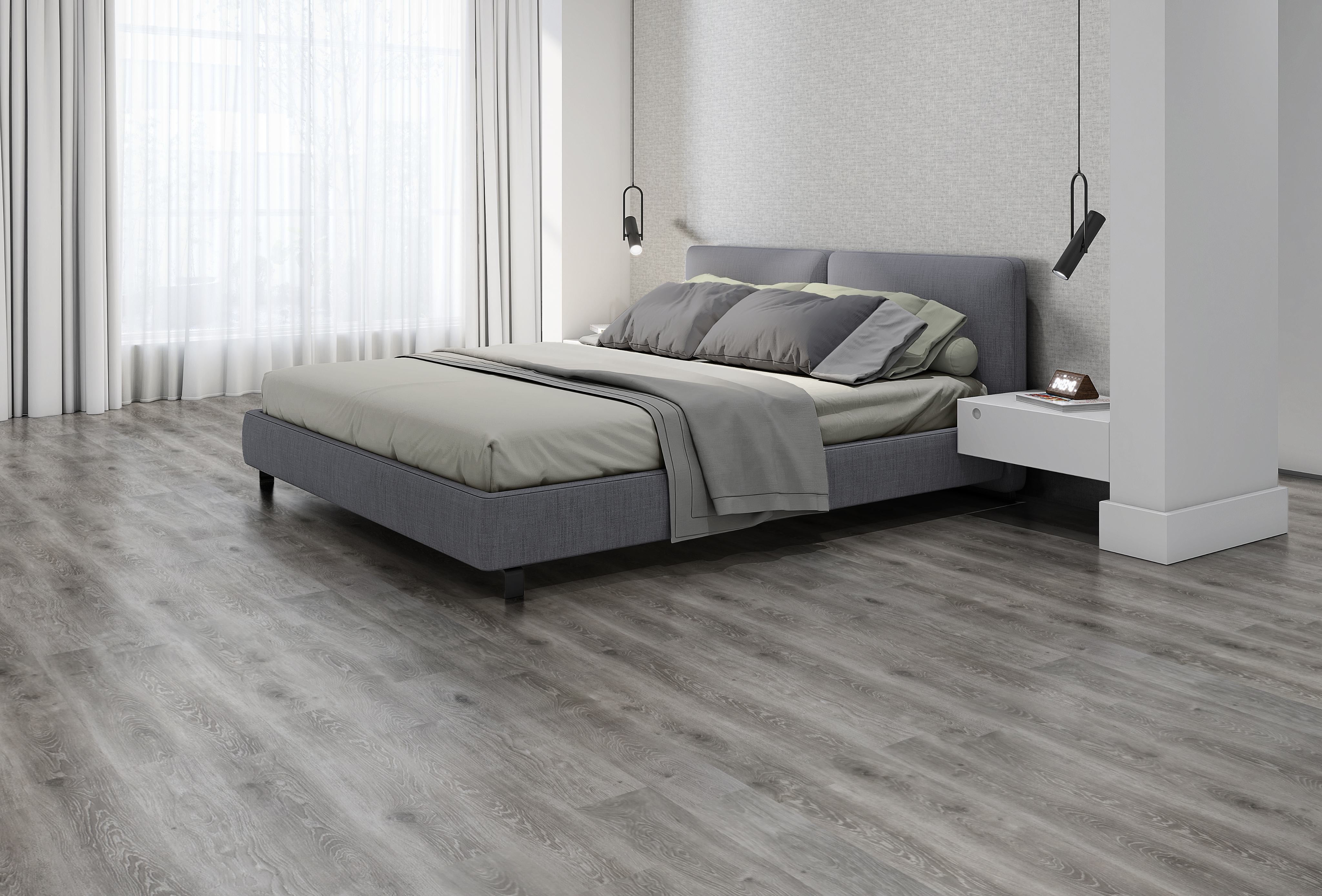 Tabla de vinilo de lujo impermeable Gray Cloud I7