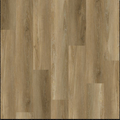 Light brown wood-look flooring planks with natural grain patterns and varying plank heights.