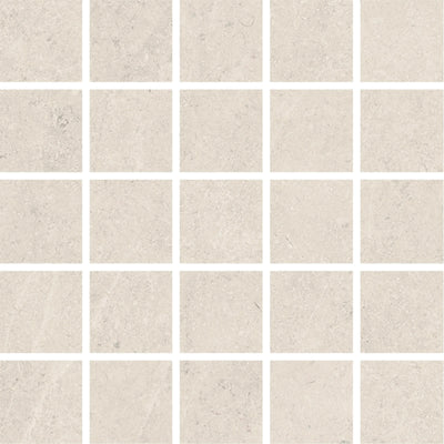 Luverne Limestone-Look Porcelain Tile (White and Ivory)