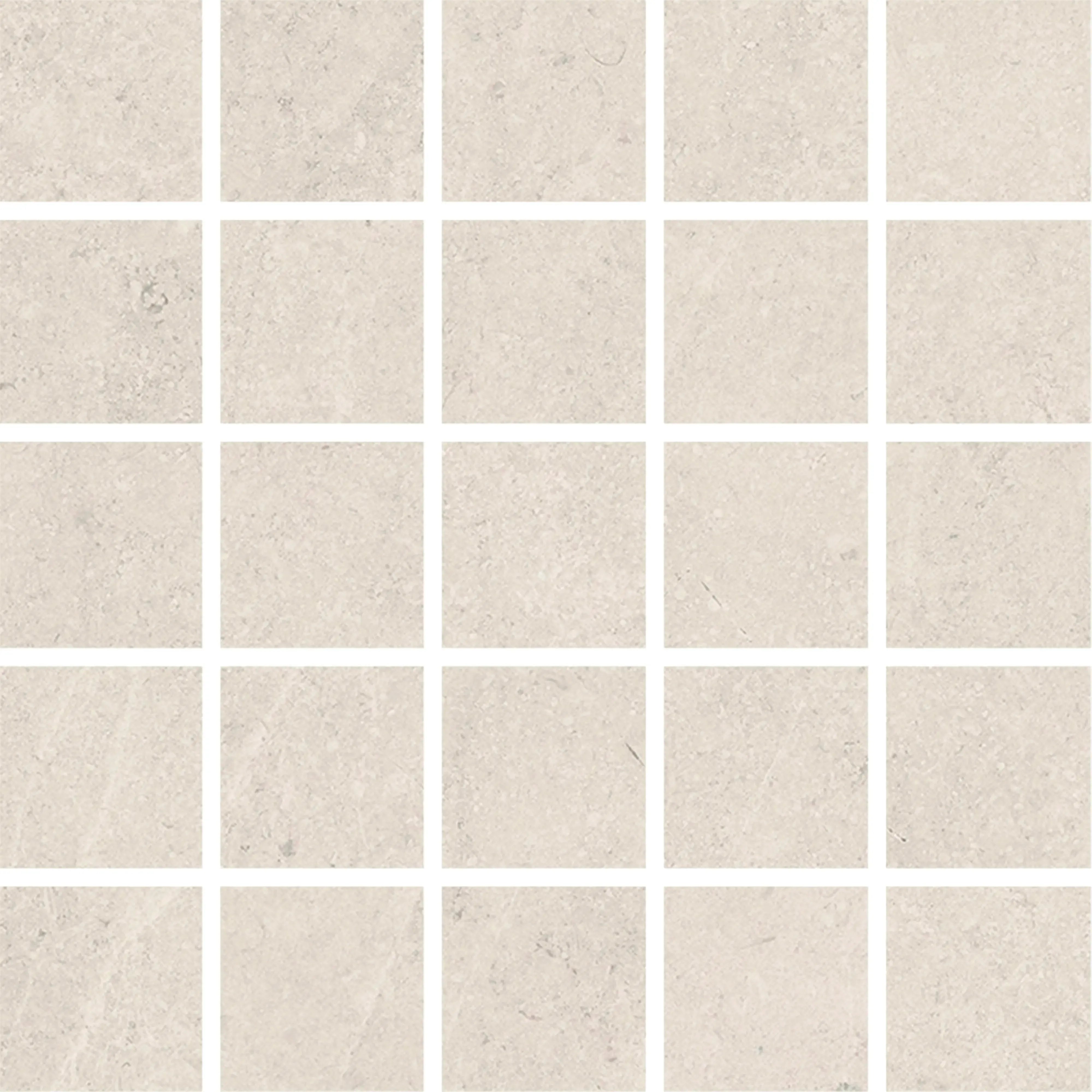 Luverne Limestone-Look Porcelain Tile (White and Ivory)