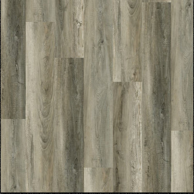 Light gray-brown wood plank flooring with realistic grain patterns and staggered panel layout.
